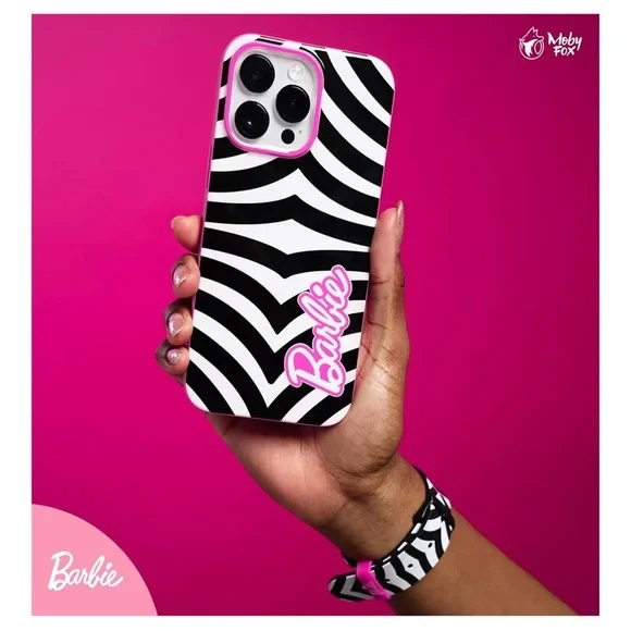 Barbie Black & White + Classic pink Phone Case for iPhone 14 Pro Max - Picture 5 of 16